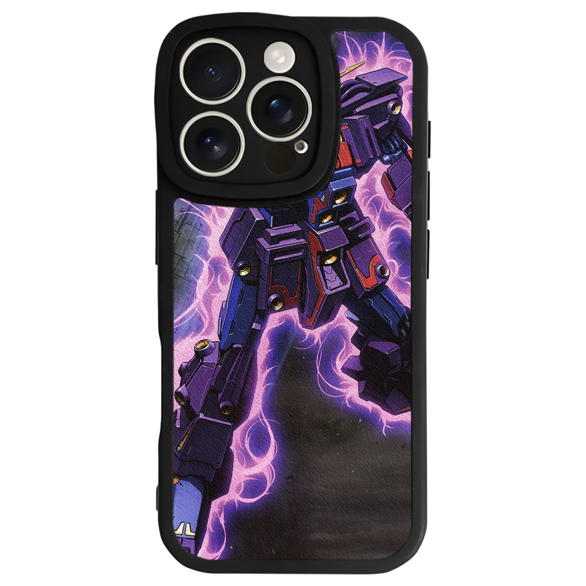 （画像用） 機動戦士ガンダム Mobile Suit Gundam 【iPhone 16シリーズ対応】シリコンスマホケース（レザー調） 材質：シリコン